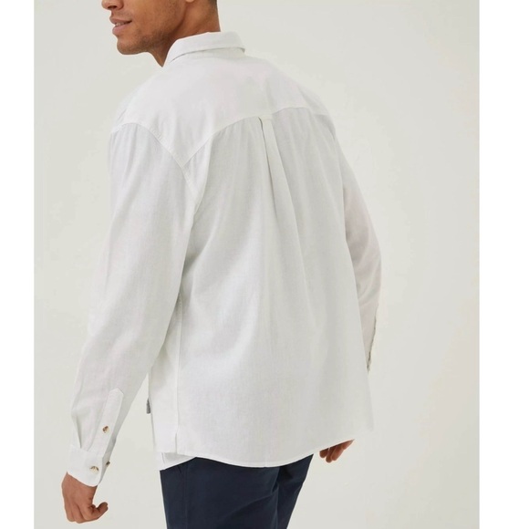 FAT FACE • Bugle Linen Cotton Shirt Beach - Picture 3 of 7